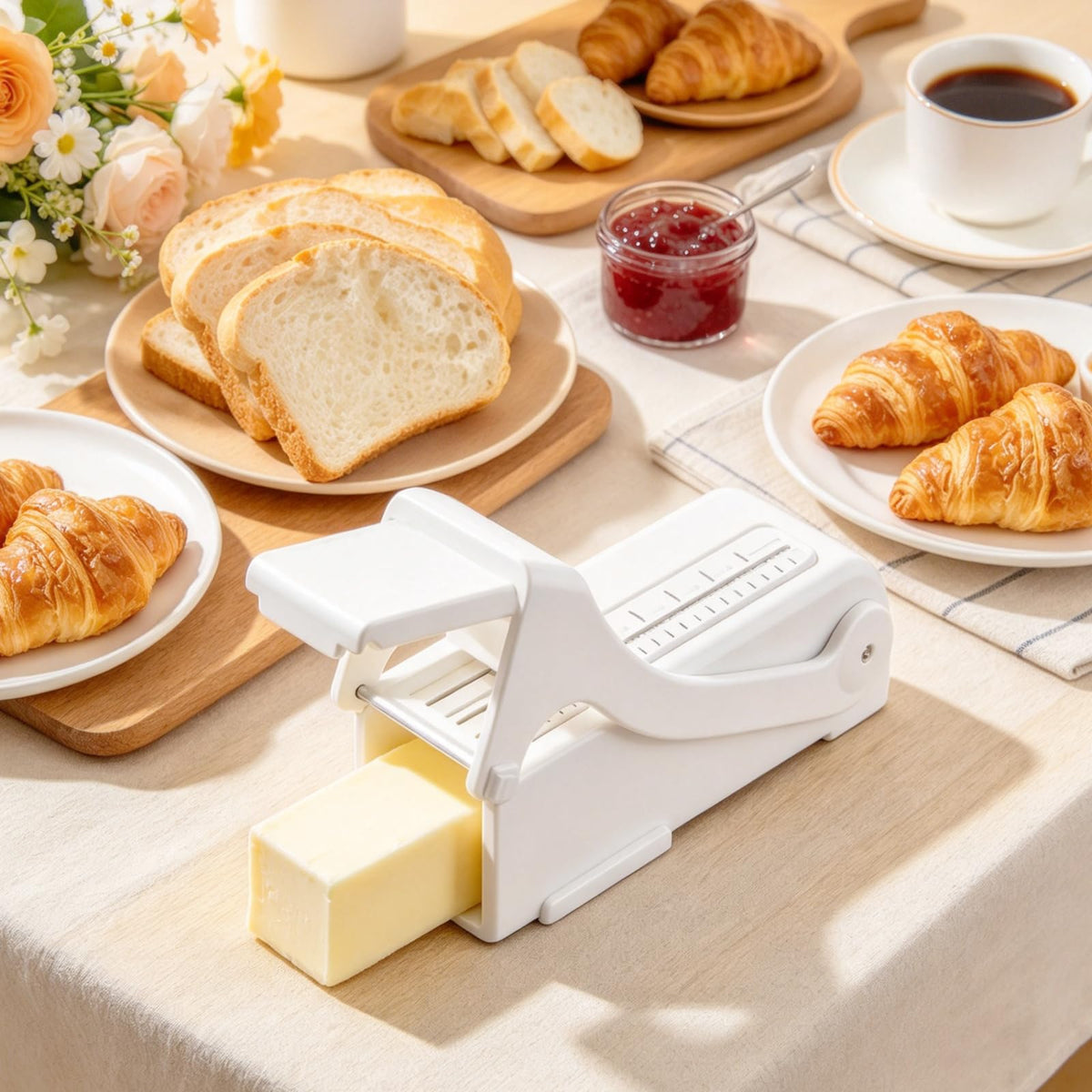Adjustable Butter Slicer Cutter, Butter Dispenser with Precision Measuring